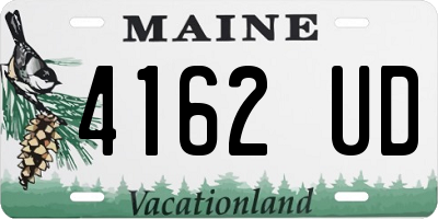 ME license plate 4162UD