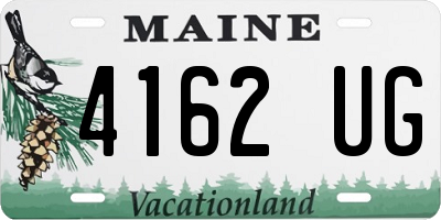 ME license plate 4162UG