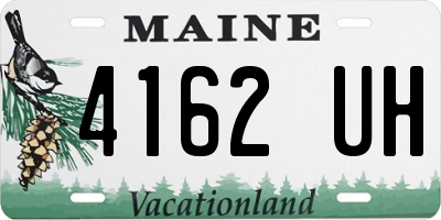 ME license plate 4162UH