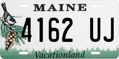 ME license plate 4162UJ