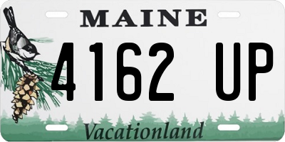 ME license plate 4162UP