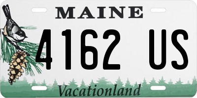 ME license plate 4162US