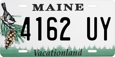 ME license plate 4162UY