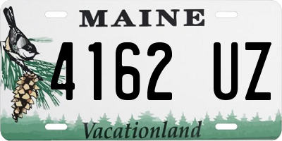 ME license plate 4162UZ