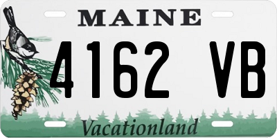 ME license plate 4162VB