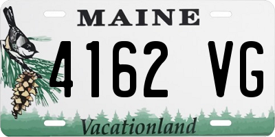 ME license plate 4162VG