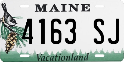 ME license plate 4163SJ