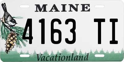 ME license plate 4163TI