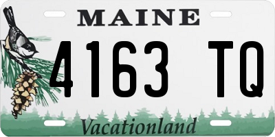 ME license plate 4163TQ