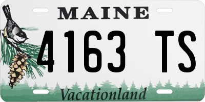 ME license plate 4163TS