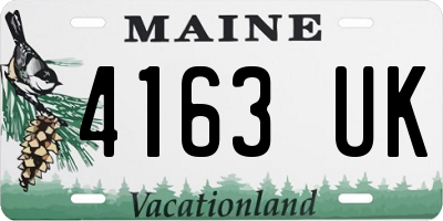 ME license plate 4163UK
