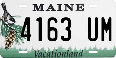 ME license plate 4163UM