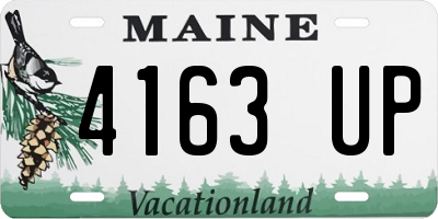 ME license plate 4163UP