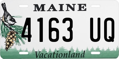 ME license plate 4163UQ