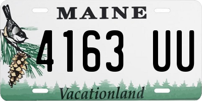 ME license plate 4163UU