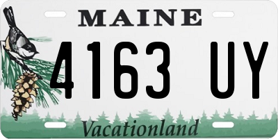ME license plate 4163UY