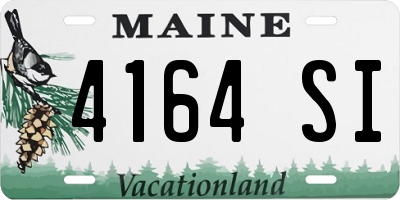 ME license plate 4164SI