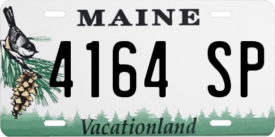 ME license plate 4164SP