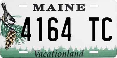 ME license plate 4164TC