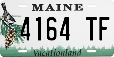 ME license plate 4164TF