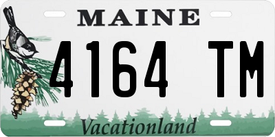 ME license plate 4164TM
