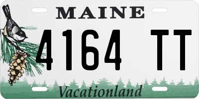 ME license plate 4164TT