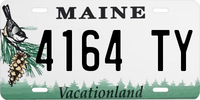ME license plate 4164TY