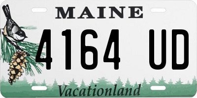ME license plate 4164UD