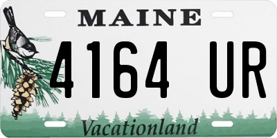 ME license plate 4164UR