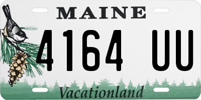 ME license plate 4164UU