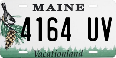 ME license plate 4164UV