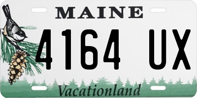 ME license plate 4164UX
