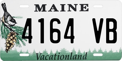 ME license plate 4164VB