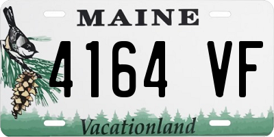 ME license plate 4164VF