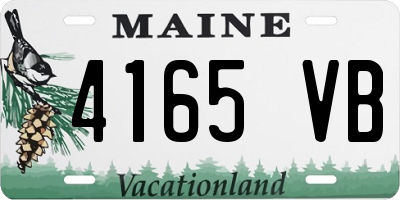 ME license plate 4165VB