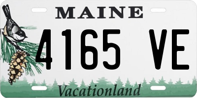 ME license plate 4165VE