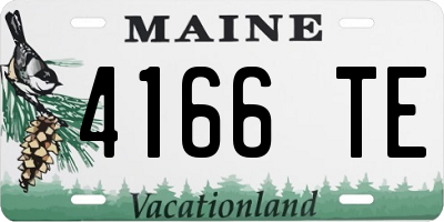 ME license plate 4166TE