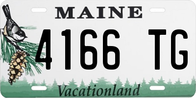 ME license plate 4166TG