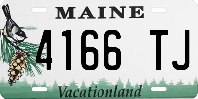 ME license plate 4166TJ