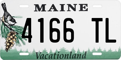 ME license plate 4166TL