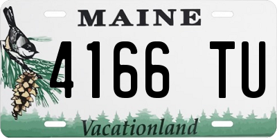 ME license plate 4166TU