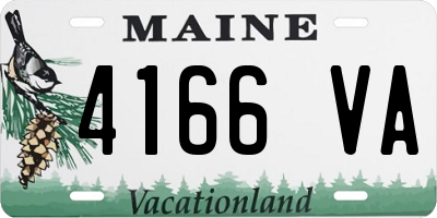 ME license plate 4166VA