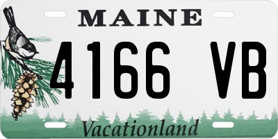 ME license plate 4166VB