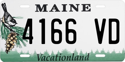 ME license plate 4166VD