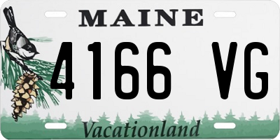 ME license plate 4166VG