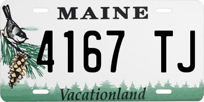 ME license plate 4167TJ