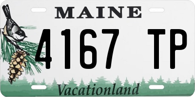 ME license plate 4167TP