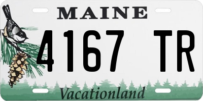 ME license plate 4167TR