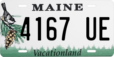 ME license plate 4167UE