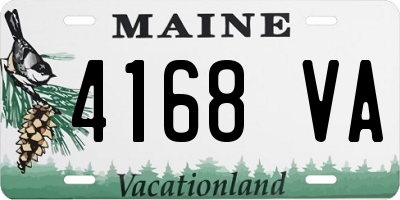 ME license plate 4168VA